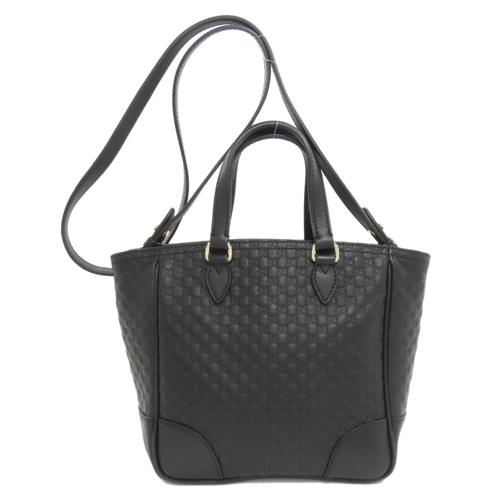 Gucci Handbag ssima Microssima Leather Black